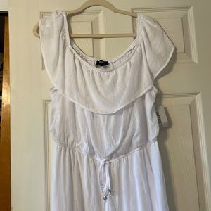 NWT white jumpsuit